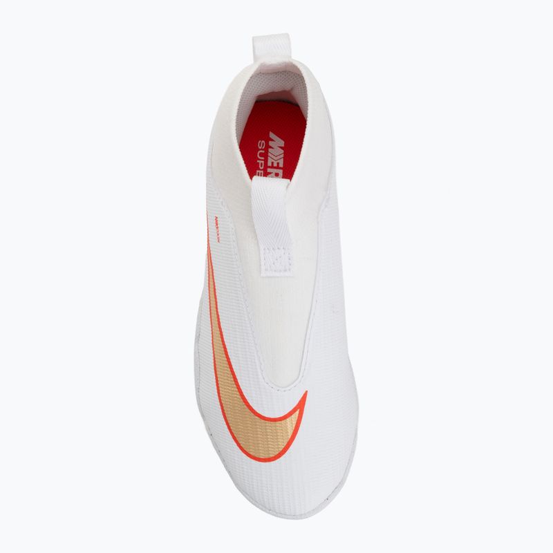 Încălțăminte de fotbal pentru copii Nike Jr. Mercurial Superfly 11 Academy white/bright crimson/blur 5