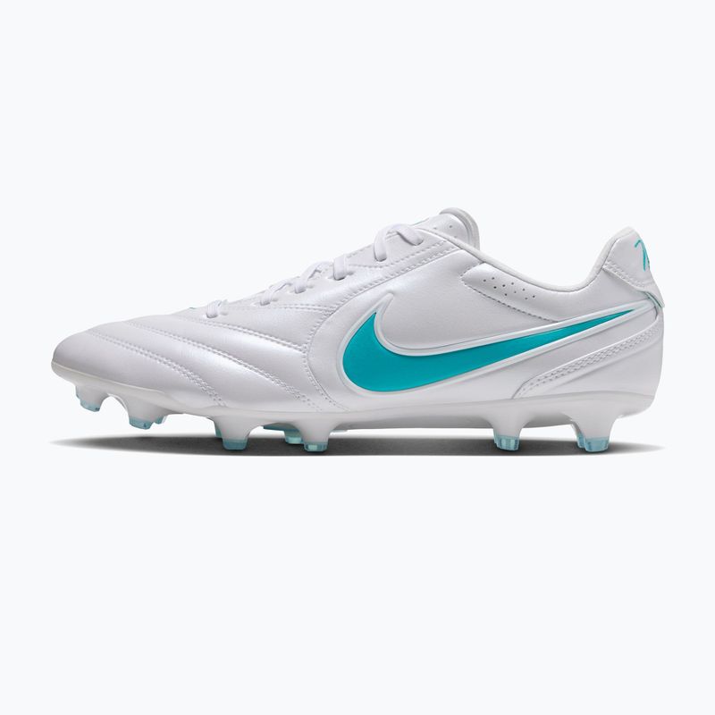 Încălțăminte de fotbal pentru bărbați Nike Tiempo Ligera Pro FG white/white/energy 2