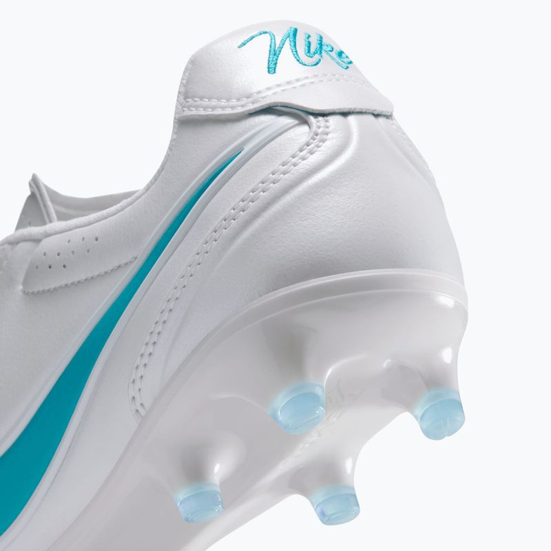 Încălțăminte de fotbal pentru bărbați Nike Tiempo Ligera Pro FG white/white/energy 7