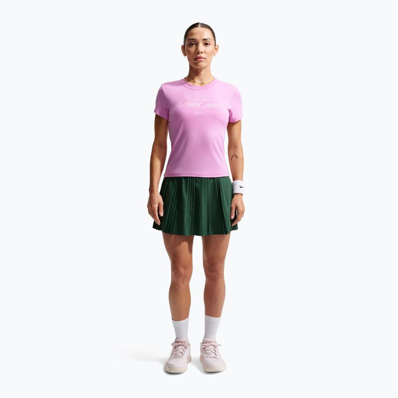 Tricou de tenis pentru femei Nike Court Heritage light magenta/pink foam 2