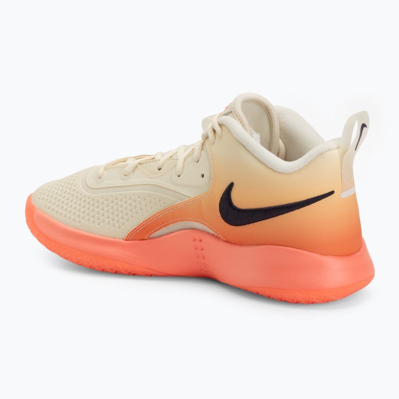 Încălțăminte de volei Nike React Hyperset 2 SE coconout milk/cave purple/hot lava 3