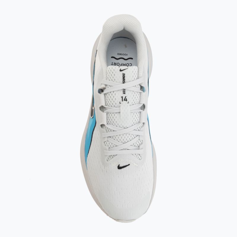 Încălțăminte de alergare pentru bărbați Nike Downshifter 14 off white/light current blue/black 5