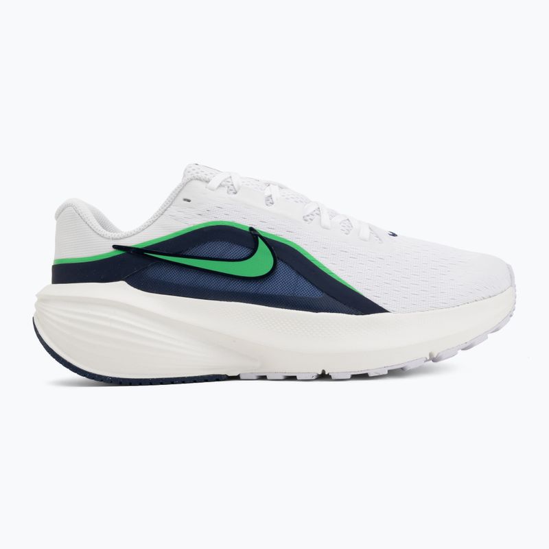 Încălțăminte de alergare pentru bărbați Nike Downshifter 14 white/midnight navy/green spark 2