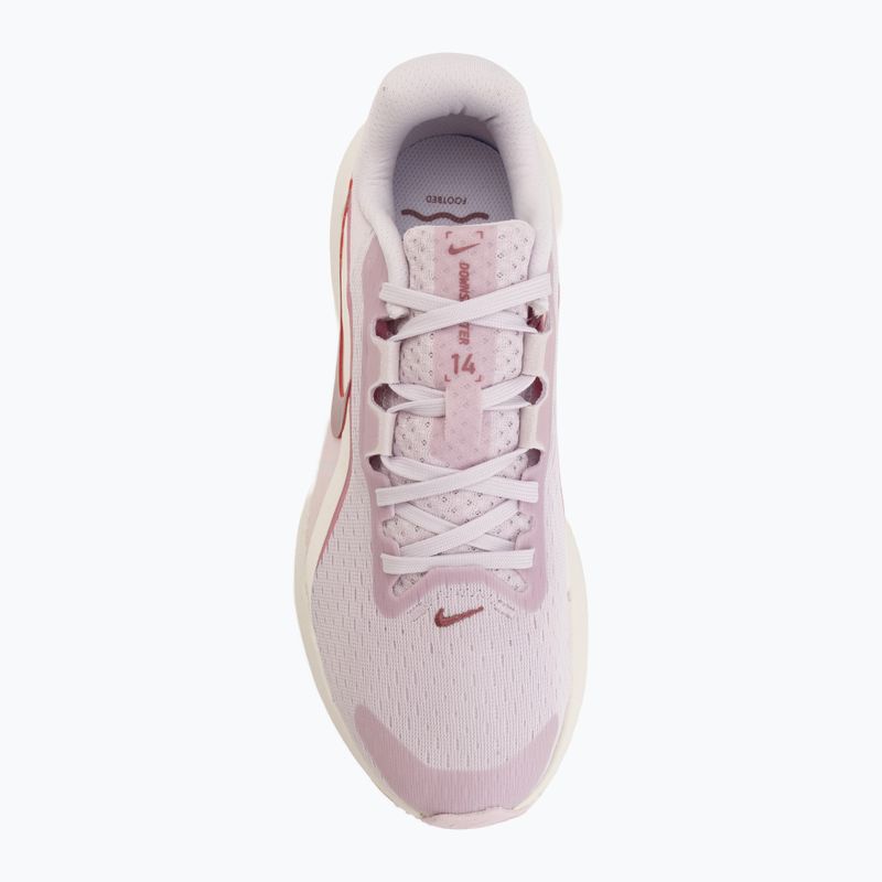 Încălțăminte de alergare pentru femei Nike Downshifter 14 bleached lilac/sail/pink rise/pink smoke 5