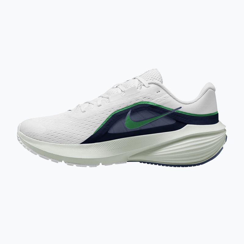 Încălțăminte de alergare pentru bărbați Nike Downshifter 14 white/midnight navy/green spark 2