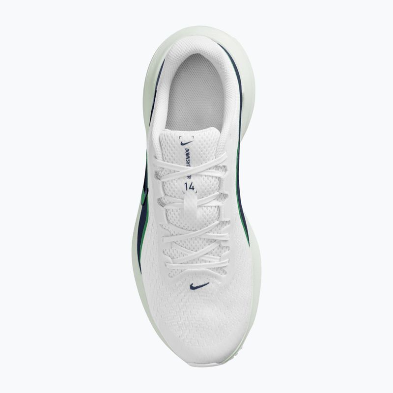 Încălțăminte de alergare pentru bărbați Nike Downshifter 14 white/midnight navy/green spark 4