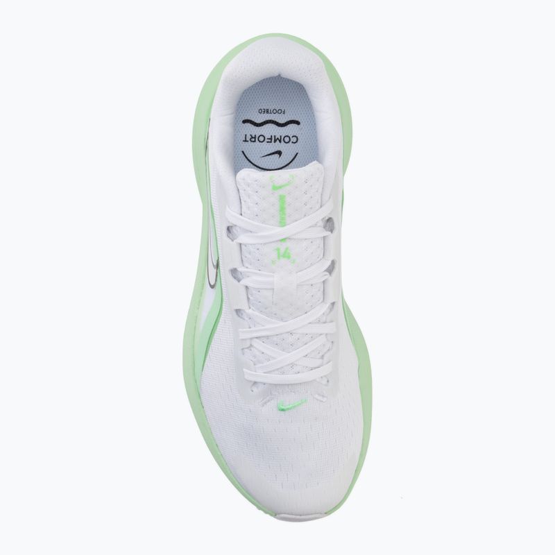 Încălțăminte de alergare pentru femei Nike Downshifter 14 white/cucumber calm/illusion green/white 5