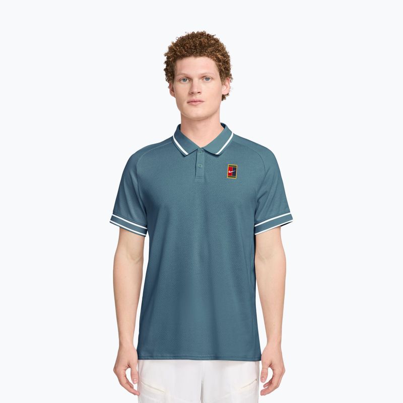 Tricou de tenis pentru bărbați Nike Court Heritage smokey blue/smokey blue