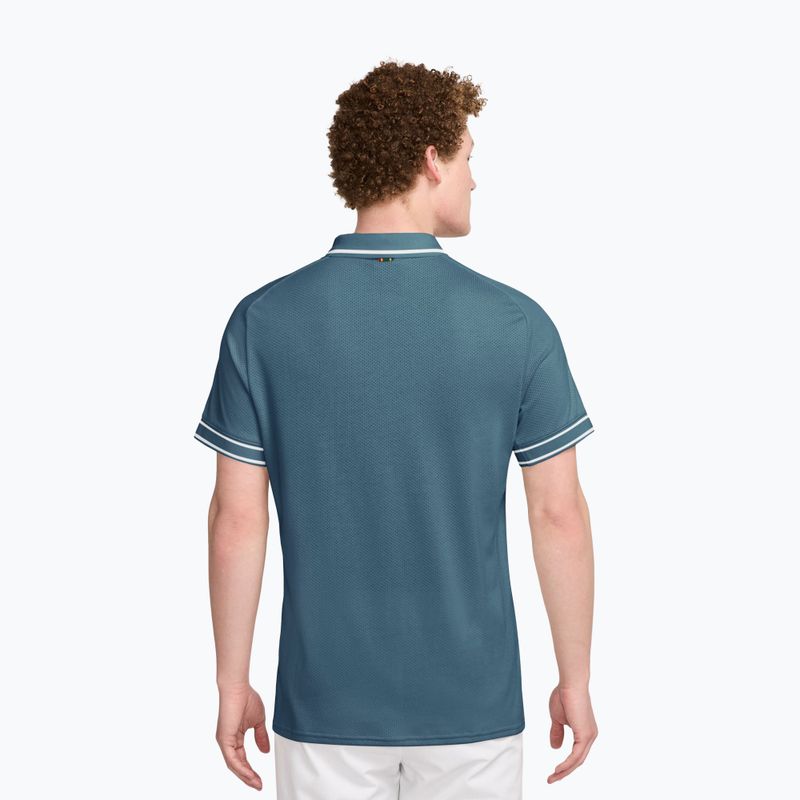 Tricou de tenis pentru bărbați Nike Court Heritage smokey blue/smokey blue 2