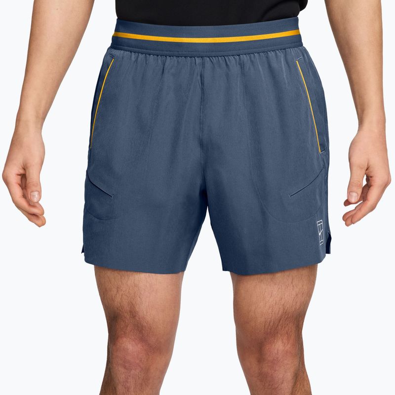 Pantaloni scurți de tenis pentru bărbați Nike Court Dri-Fit Advantage 6" new slate/laser orange/white