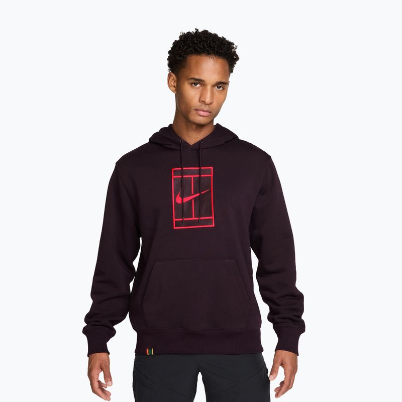 Bluză pentru bărbați Nike Court burgundy ash/bright crimson