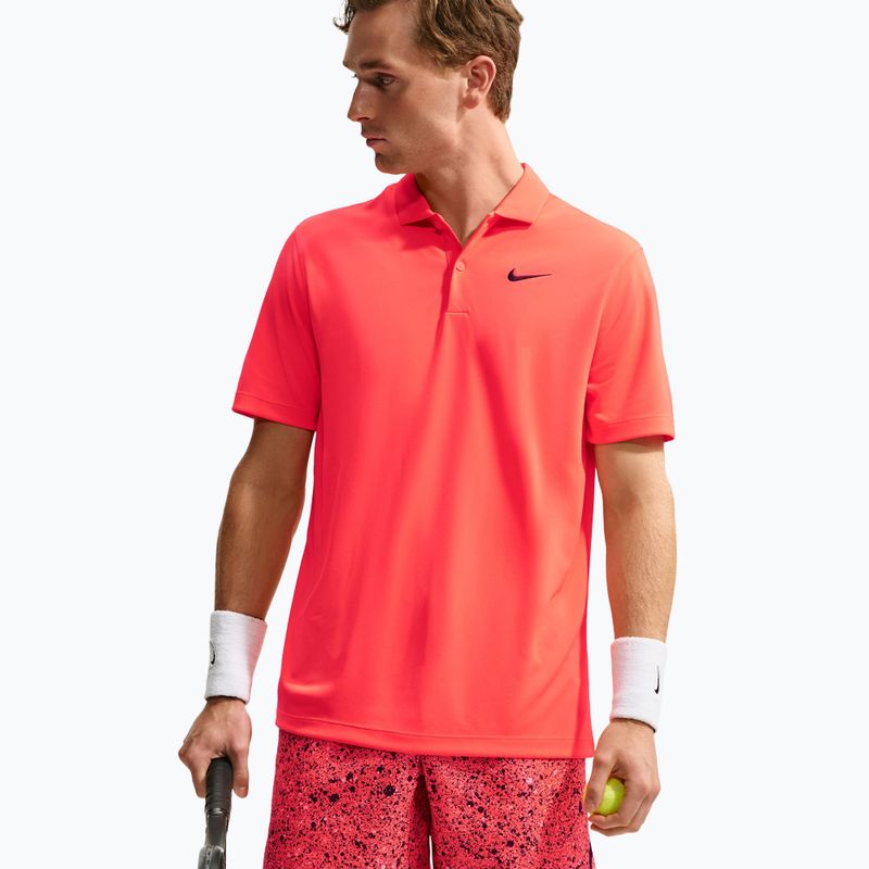 Tricou de tenis pentru bărbați Nike Court Dri-FIT Bright Crimson/Black