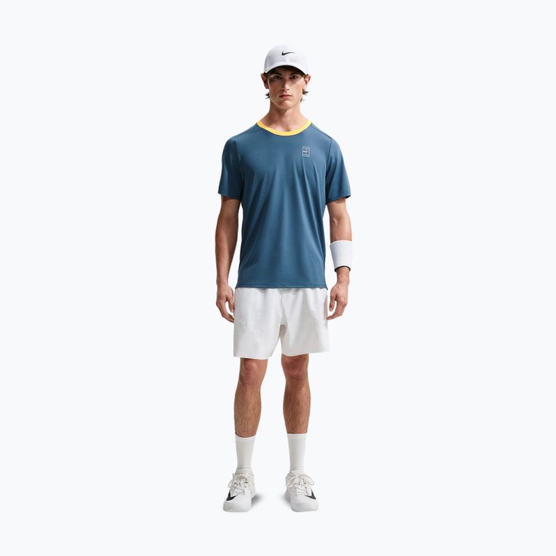Tricou pentru bărbați Nike Court Dri-Fit Advantage new slate/laser orange/white 2