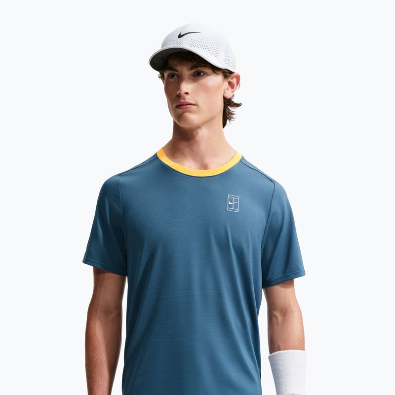 Tricou pentru bărbați Nike Court Dri-Fit Advantage new slate/laser orange/white 4