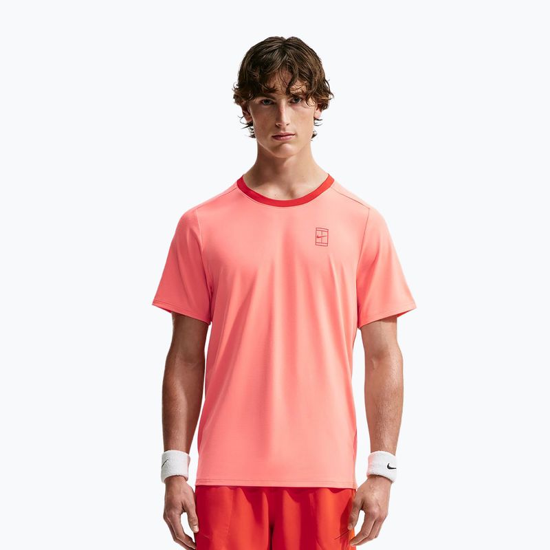 Tricou pentru bărbați Nike Court Dri-Fit Advantage atomic pink/picante red/picante red