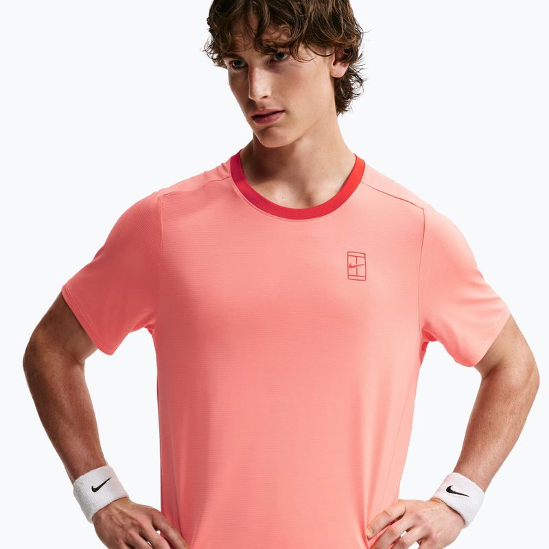 Tricou pentru bărbați Nike Court Dri-Fit Advantage atomic pink/picante red/picante red 4