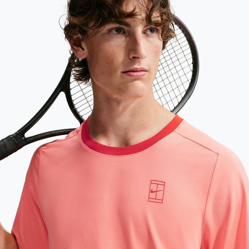 Tricou pentru bărbați Nike Court Dri-Fit Advantage atomic pink/picante red/picante red 6
