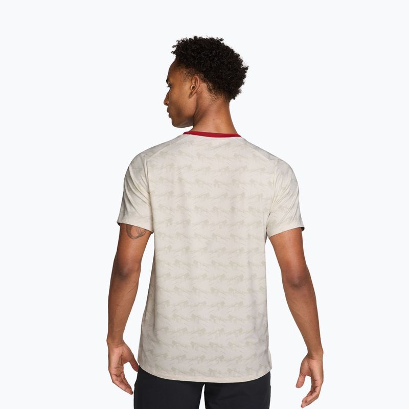 Tricou pentru bărbați Nike Court Advantage light bone/tough red/black 2