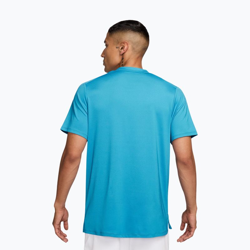 Tricou pentru bărbați Nike Court Dri-Fit Advantage baltic blue/black 2