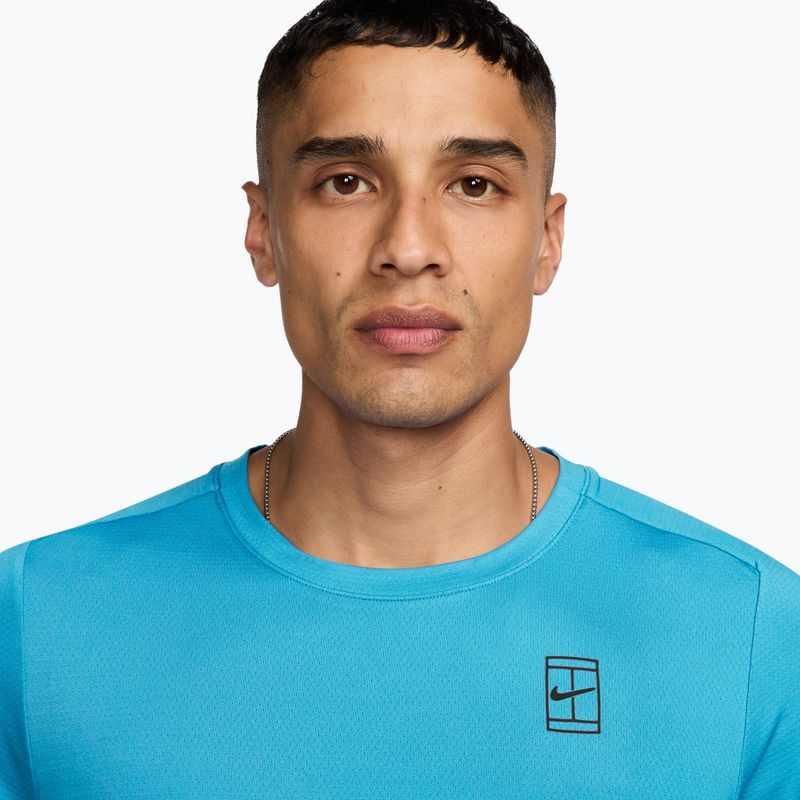 Tricou pentru bărbați Nike Court Dri-Fit Advantage baltic blue/black 3