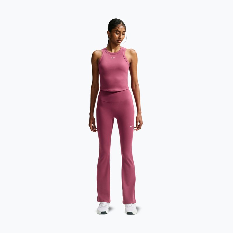 Colanți de antrenament pentru femei Nike One pink smoke/white 8