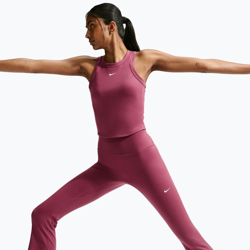 Colanți de antrenament pentru femei Nike One pink smoke/white 4