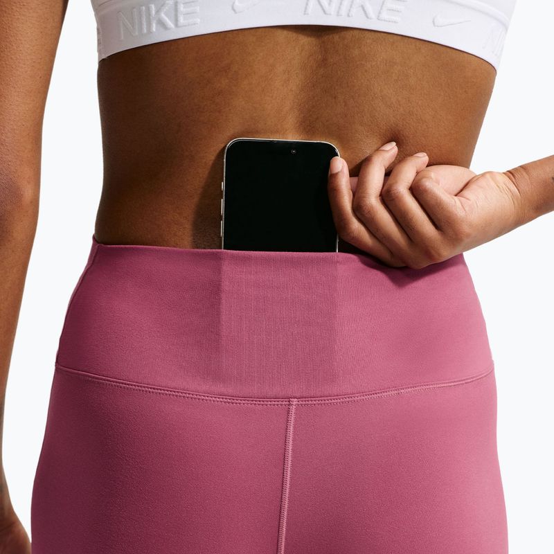 Colanți de antrenament pentru femei Nike One pink smoke/white 6