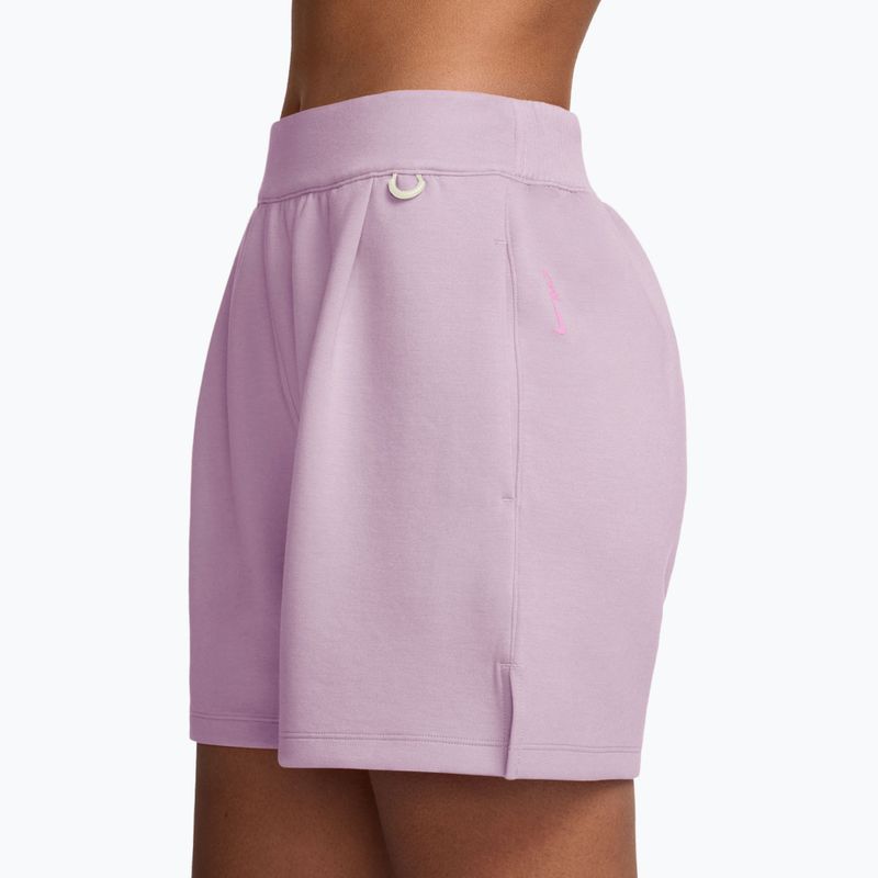 Pantaloni scurți de antrenament pentru femei Nike 24.7 ImpossiblySoft bleached lilac/platinum violet 3