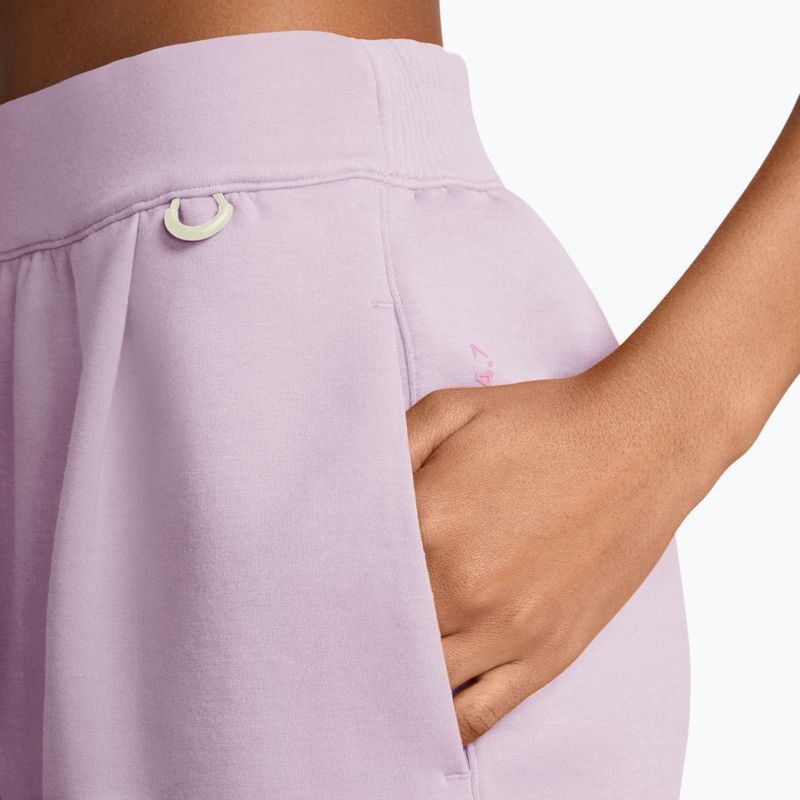 Pantaloni scurți de antrenament pentru femei Nike 24.7 ImpossiblySoft bleached lilac/platinum violet 4