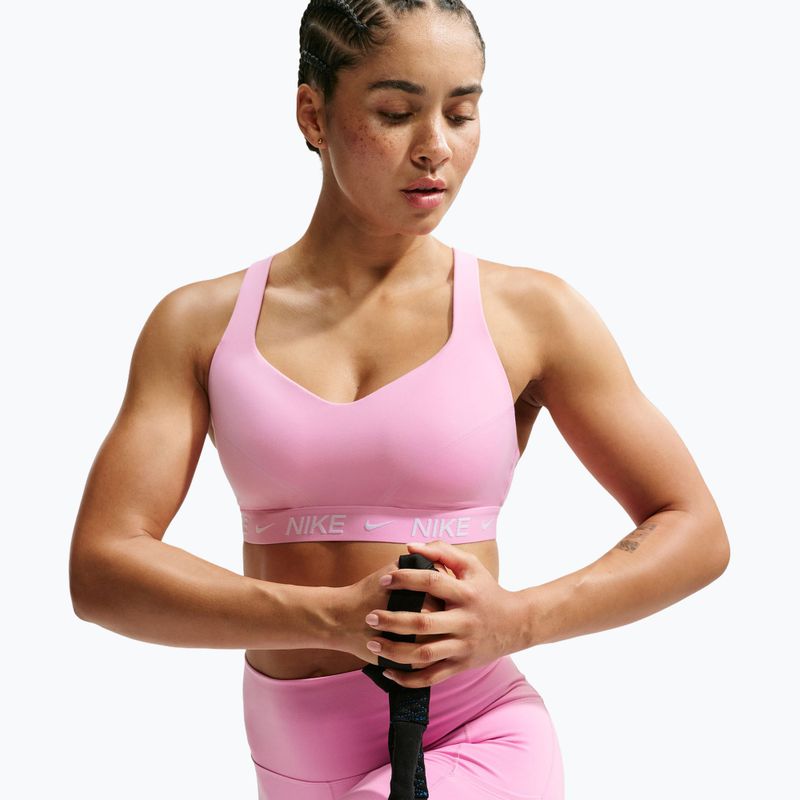Sutien de antrenament Nike Indy High Support pink rise 5
