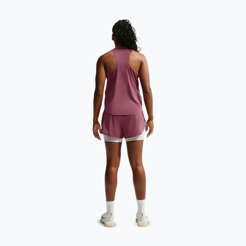 Pantaloni scurți de alergare pentru femei Nike Flow pink smoke 3