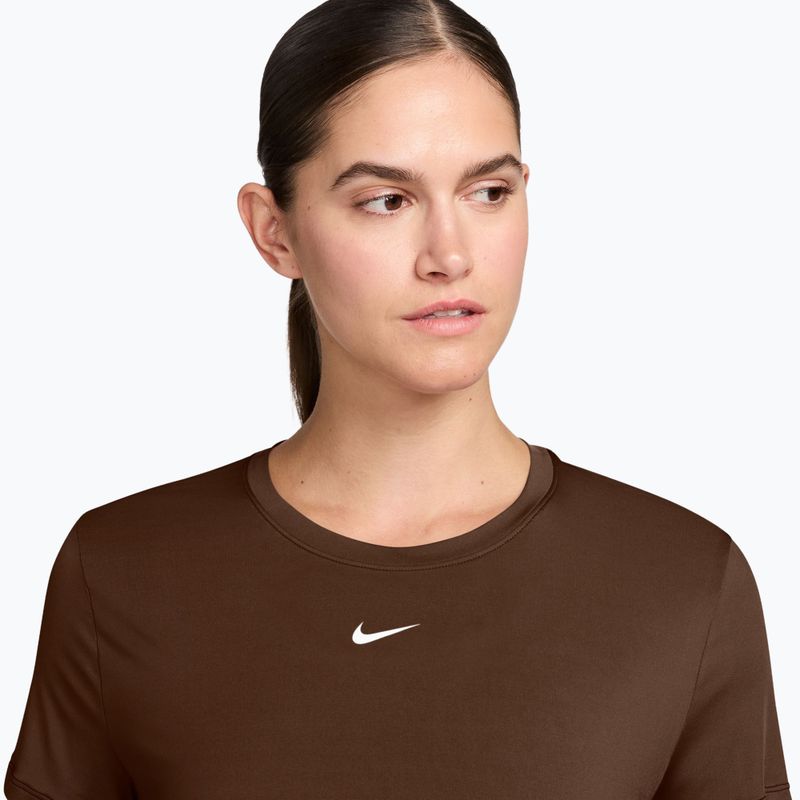 Tricou pentru femei Nike One Classic Dri-Fit SS cacao wow/white 3
