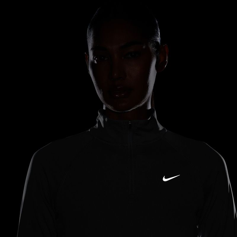 Bluză pentru femei de alergare Nike Tempo Dri-Fit 1/4 Zip cool grey 4