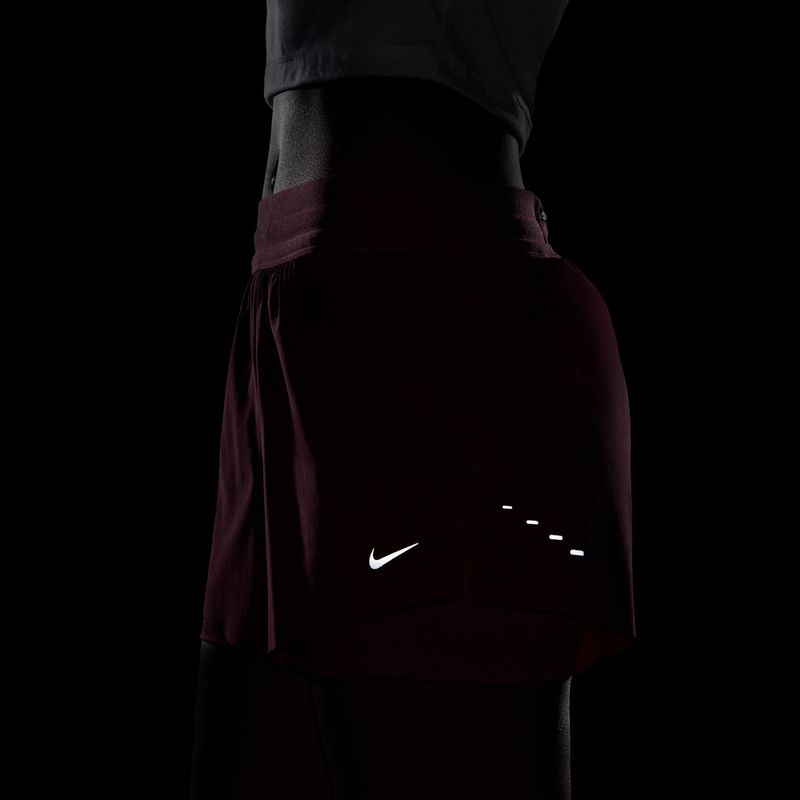 Pantaloni scurți de alergare pentru femei Nike Swift Mid-Rise 2in1 pink smoke/mystic dates 5