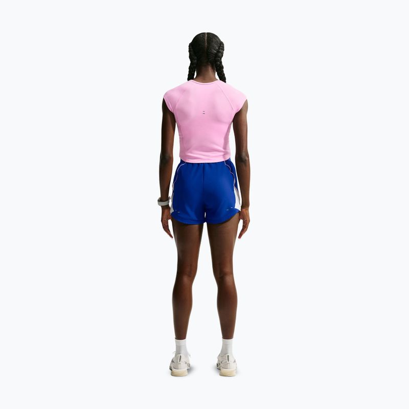 Tricou de alergare pentru femei Nike Tempo Swoosh Run Dri-Fit pink rise/pink rise/old royal 3
