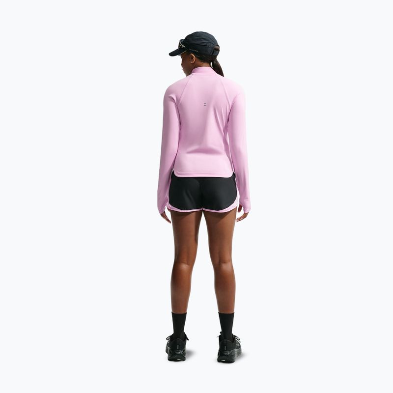 Bluză pentru femei de alergare Nike Tempo Dri-Fit 1/4 Zip pink rise 3