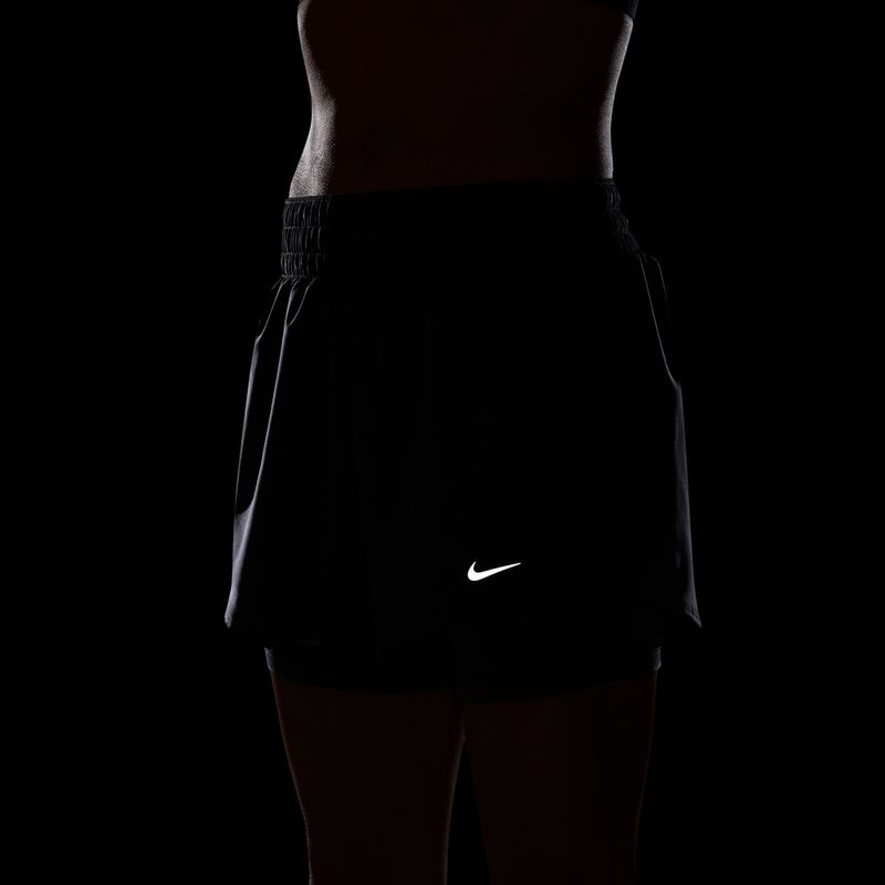 Pantaloni scurți pentru femei Nike One Dri-Fit High-Waisted 3" 2In1 gridiron/white 5