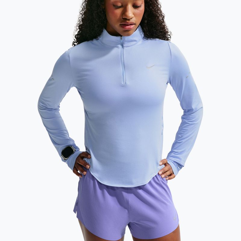 Bluză pentru femei de alergare Nike Swift Dri-FIT UV 1/4-Zip aluminum 4
