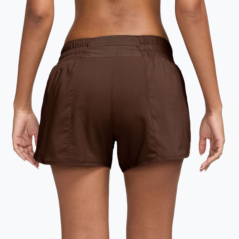 Pantaloni scurți pentru femei Nike One Dri-Fit 3" cacao wow/white 2