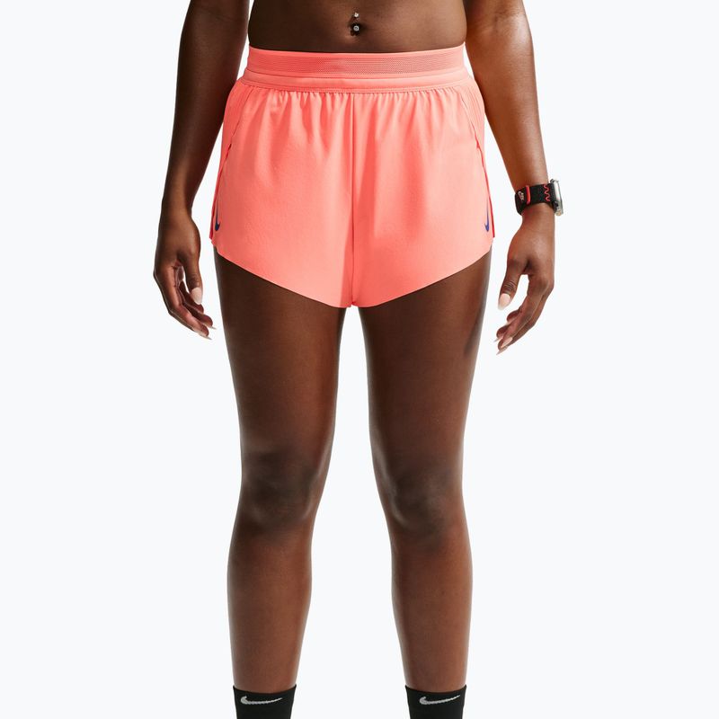 Pantaloni scurți de alergare pentru femei Nike AeroSwift Dri-Fit ADV Mid-Rise 3" atomic pink/black/white/old royal 4
