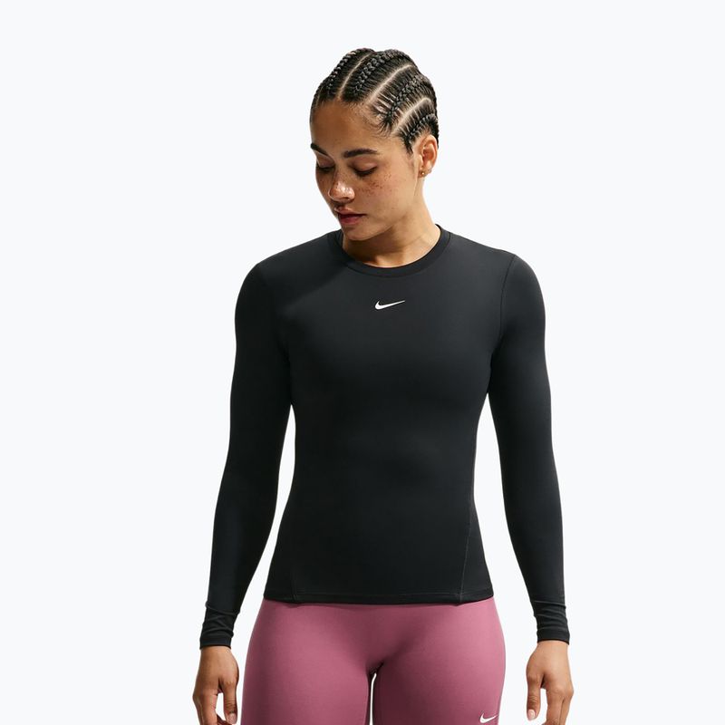 Longsleeve de antrenament pentru femei Nike One Fitted black/white
