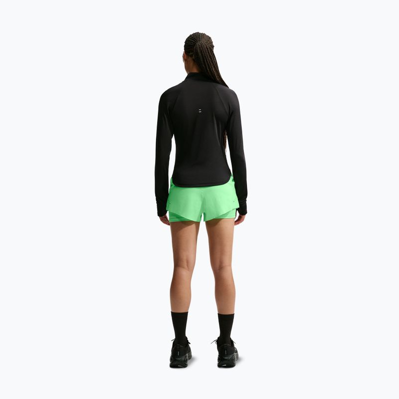 Pantaloni scurți de alergare pentru femei Nike Swift Mid-Rise 2in1 illusion green 3