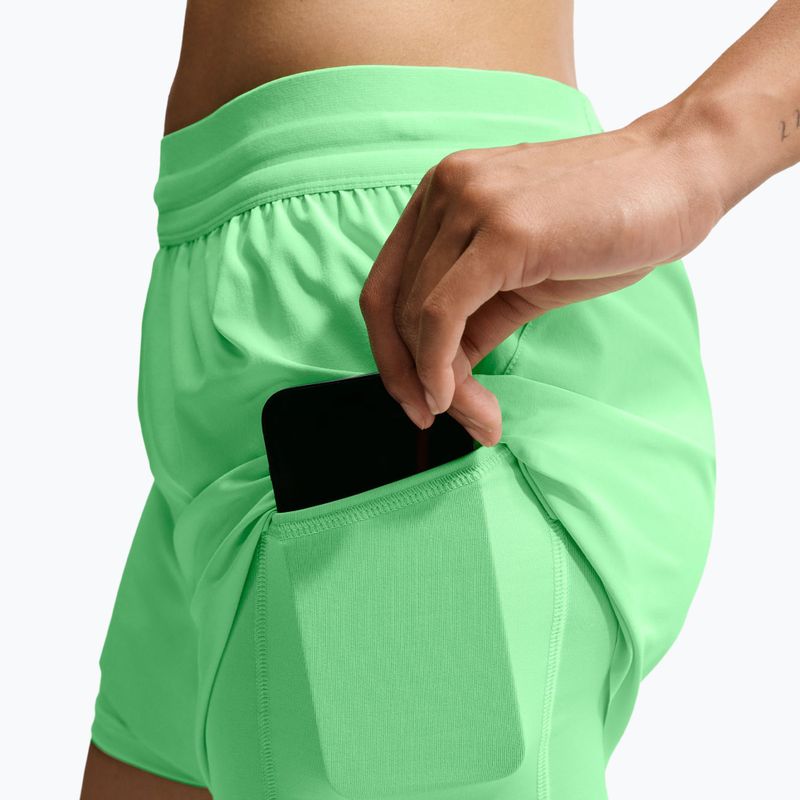 Pantaloni scurți de alergare pentru femei Nike Swift Mid-Rise 2in1 illusion green 7