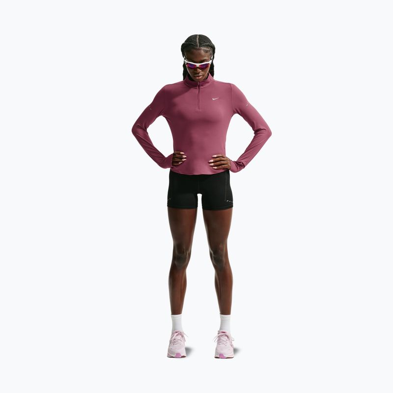 Bluză pentru femei de alergare Nike Swift Dri-FIT UV 1/4-Zip pink smoke 2
