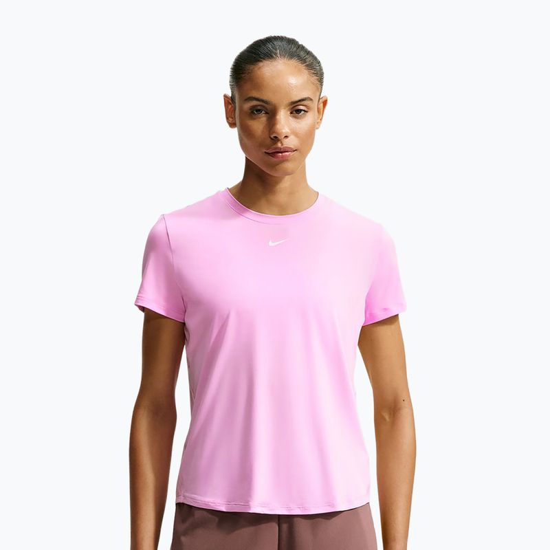 Tricou de antrenament pentru femei Nike One Classic pink rise/white