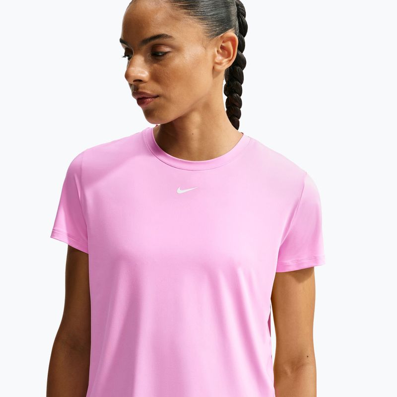 Tricou de antrenament pentru femei Nike One Classic pink rise/white 4