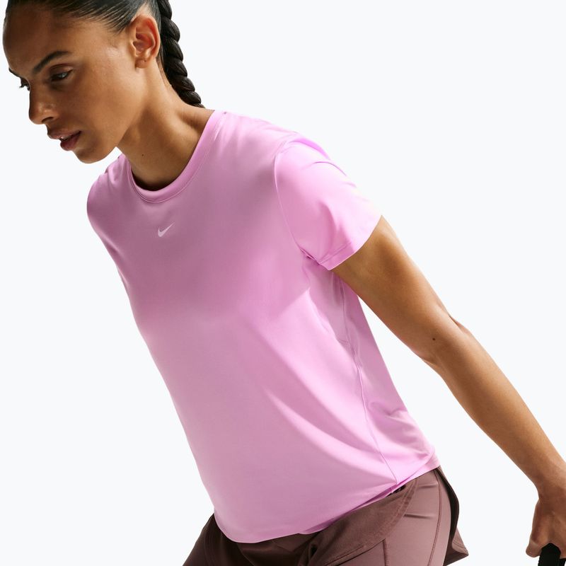 Tricou de antrenament pentru femei Nike One Classic pink rise/white 5