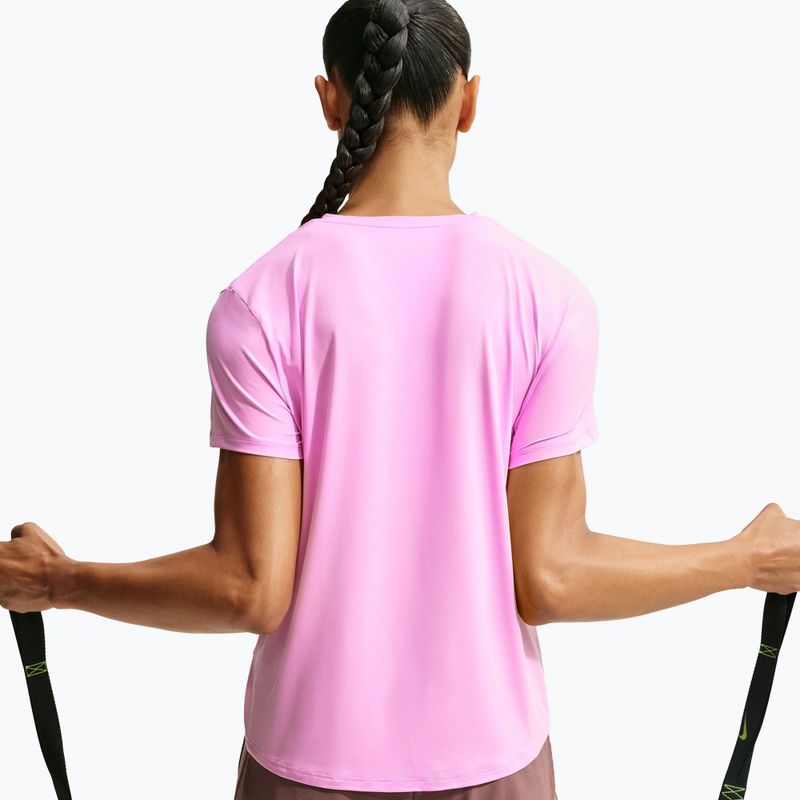 Tricou de antrenament pentru femei Nike One Classic pink rise/white 6