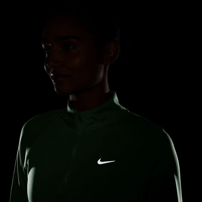 Longsleeve de alergare pentru femei Nike Tempo Swoosh Run Dri-Fit 1/4-Zip illusion green/white 4