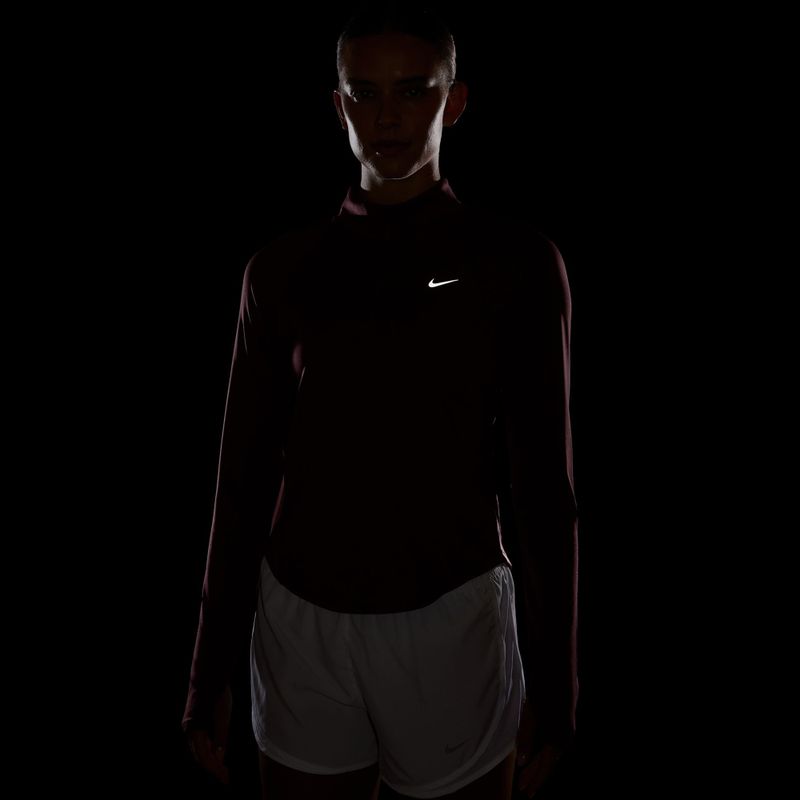 Bluză pentru femei de alergare Nike Tempo Dri-Fit 1/4 Zip pink smoke 7